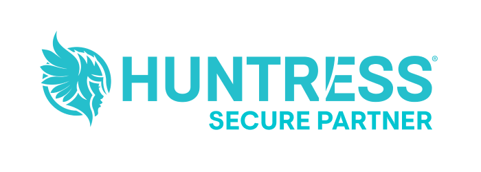 Huntress logo.